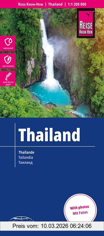 Reise Know-How Verlag Peter Rump, Reise Know-How Verlag Reise Know-How Landkarte Thailand (1, 1.200.000), World Mapping Project