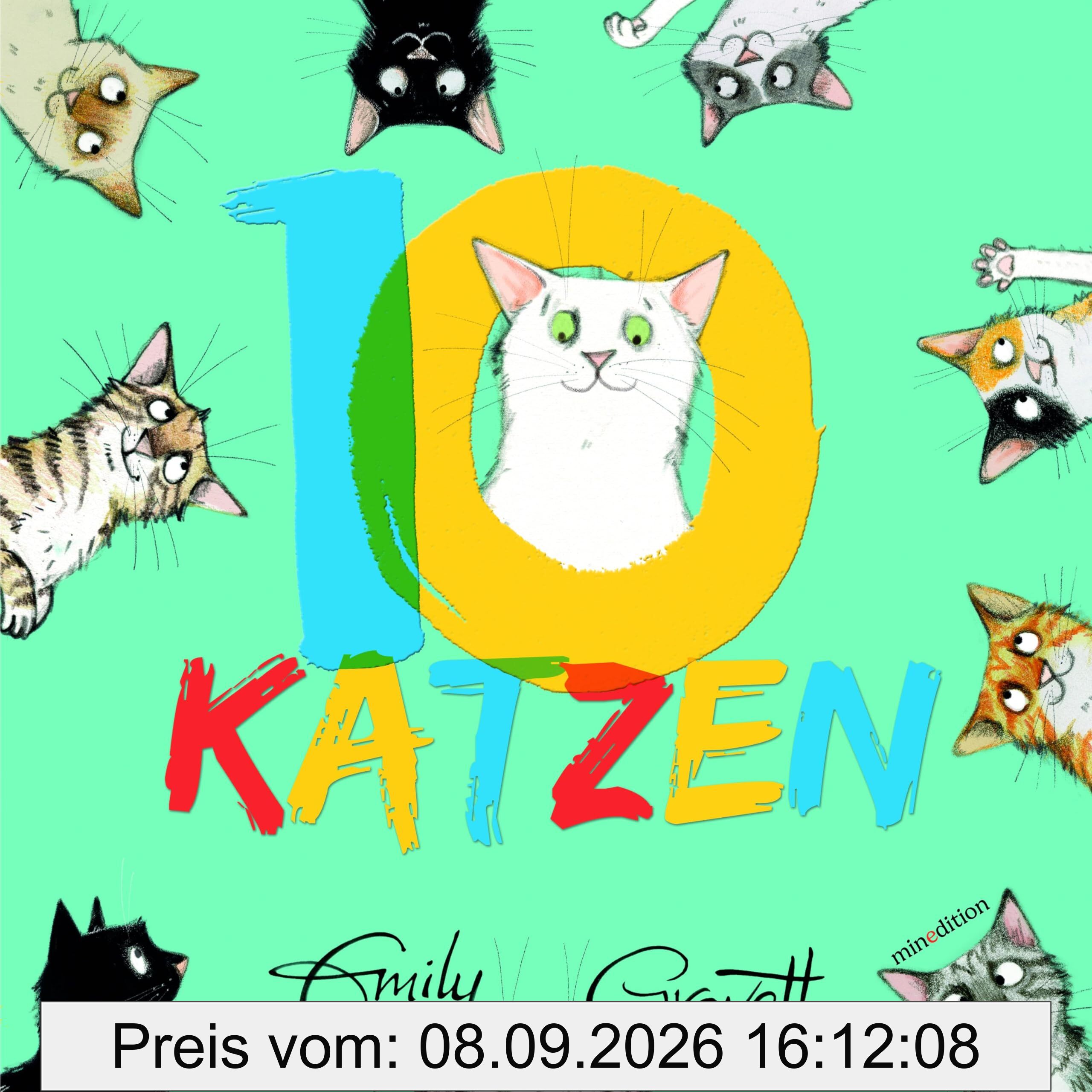 10 Katzen: - und mit Ihnen von 1 - 10 zählen und Farben lernen