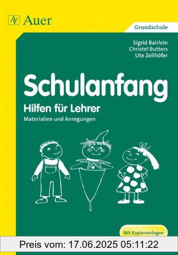 Binding : Taschenbuch, Edition : 9, Label : Auer Verlag in der Aap Lehrerfachverlage Gmbh, Publisher : Auer Verlag in der Aap Lehrerfachverlage Gmbh, medium : Taschenbuch, numberOfPages : 88, publicationDate : 2010-10-19, authors : Sigrid Bairlein, languages : german, ISBN : 3403027392
