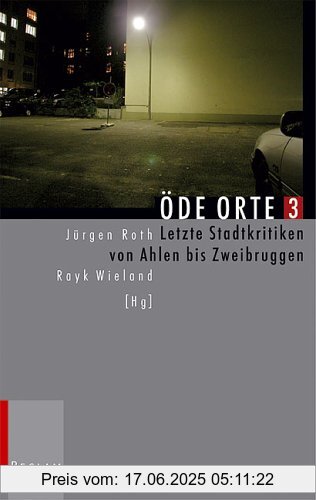 Binding : Taschenbuch, Label : Reclam, Leipzig, Publisher : Reclam, Leipzig, medium : Taschenbuch, numberOfPages : 218, publicationDate : 2003-01-01, authors : Jürgen Roth, Rayk Wieland, languages : german, ISBN : 3379200743