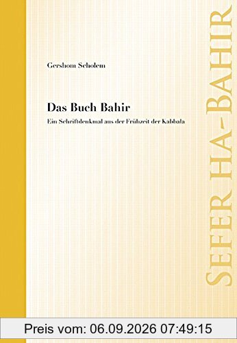 Das Buch Bahir - Sefer ha-Bahir
