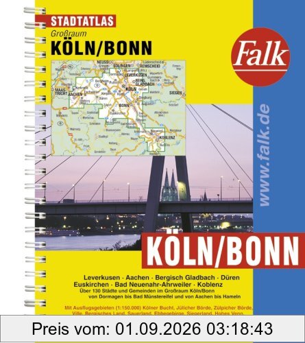 Falk Stadtatlas Großraum Köln / Bonn