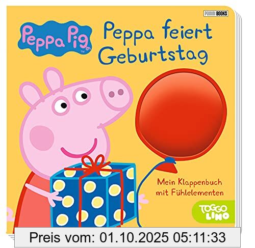Peppa Pig: Peppa feiert Geburtstag: Mein Klappenbuch mit Fühlelementen