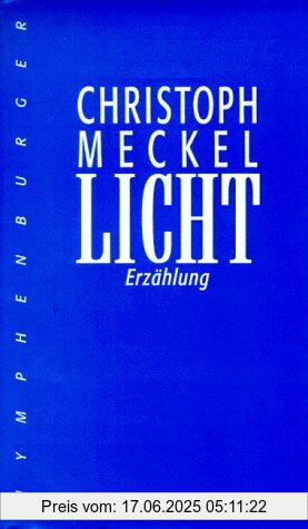 Binding : Gebundene Ausgabe, Edition : Neuaufl., Label : Nymphenburger, Publisher : Nymphenburger, medium : Gebundene Ausgabe, numberOfPages : 157, publicationDate : 1993-01-01, authors : Christoph Meckel, languages : german, ISBN : 3485003352