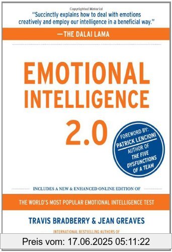 Binding : Gebundene Ausgabe, Edition : Har/Dol En, Label : Perseus Distribution, Publisher : Perseus Distribution, NumberOfItems : 1, PackageQuantity : 1, medium : Gebundene Ausgabe, numberOfPages : 255, publicationDate : 2009-06-01, authors : Travis Bradberry, John Greaves, languages : english, ISBN : 0974320625