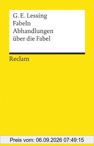 Fabeln. Abhandlungen über die Fabel