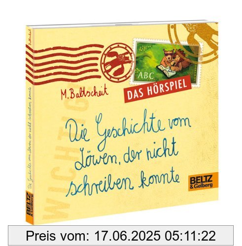 Binding : Audio CD, Edition : Neuausgabe, Label : Beltz & Gelberg, Publisher : Beltz & Gelberg, Format : Audiobook, medium : Audio CD, publicationDate : 2013-07-08, authors : Martin Baltscheit, languages : german, ISBN : 3407795556