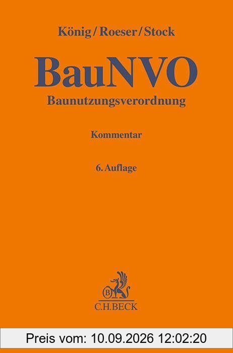 Baunutzungsverordnung: Kommentar (Gelbe Erläuterungsbücher)
