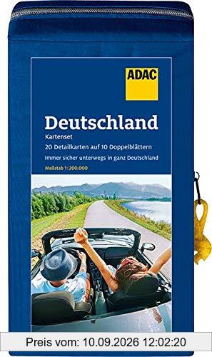 ADAC StraßenKarten Kartenset Deutschland 2021/2022 1:200.000: 20 Detailkarten auf 10 Doppelblättern (ADAC KartenSet Deutschland)