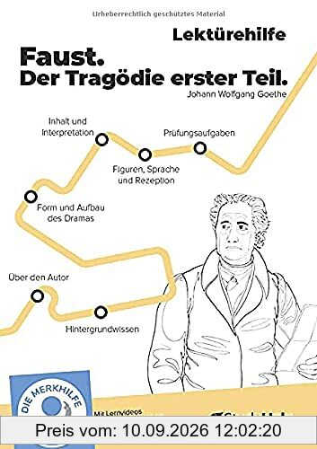 Lektürehilfe zu Faust I - Johann Wolfgang Goethe: inklusive Lernvideos (Lektürehilfen: von StudyHelp)