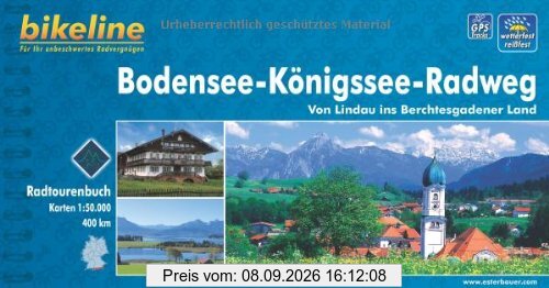 Bikeline: Bodensee-Königssee-Radweg. Von Lindau ins Berchtesgadener Land, wetterfest/reißfest