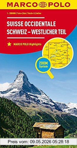 unbekannt Marco Polo Regionalkarte Schweiz Blatt 1 Schweiz - Westlicher Teil 1, 200 000 (Marco Polo Karten 1, 200.000)