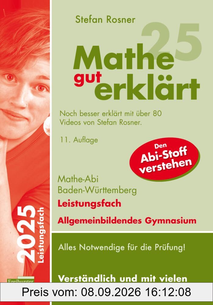 Mathe gut erklärt 2025 Leistungsfach Baden-Württemberg Gymnasium
