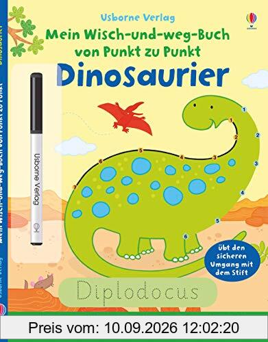 Mein Wisch-und-weg-Buch von Punkt zu Punkt: Dinosaurier