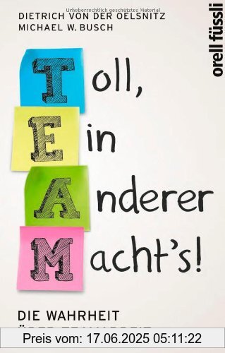 Binding : Gebundene Ausgabe, Label : Orell Füssli, Publisher : Orell Füssli, medium : Gebundene Ausgabe, numberOfPages : 224, publicationDate : 2012-07-01, authors : Dietrich von der Oelsnitz, Busch, Michael W., languages : german, ISBN : 3280054621