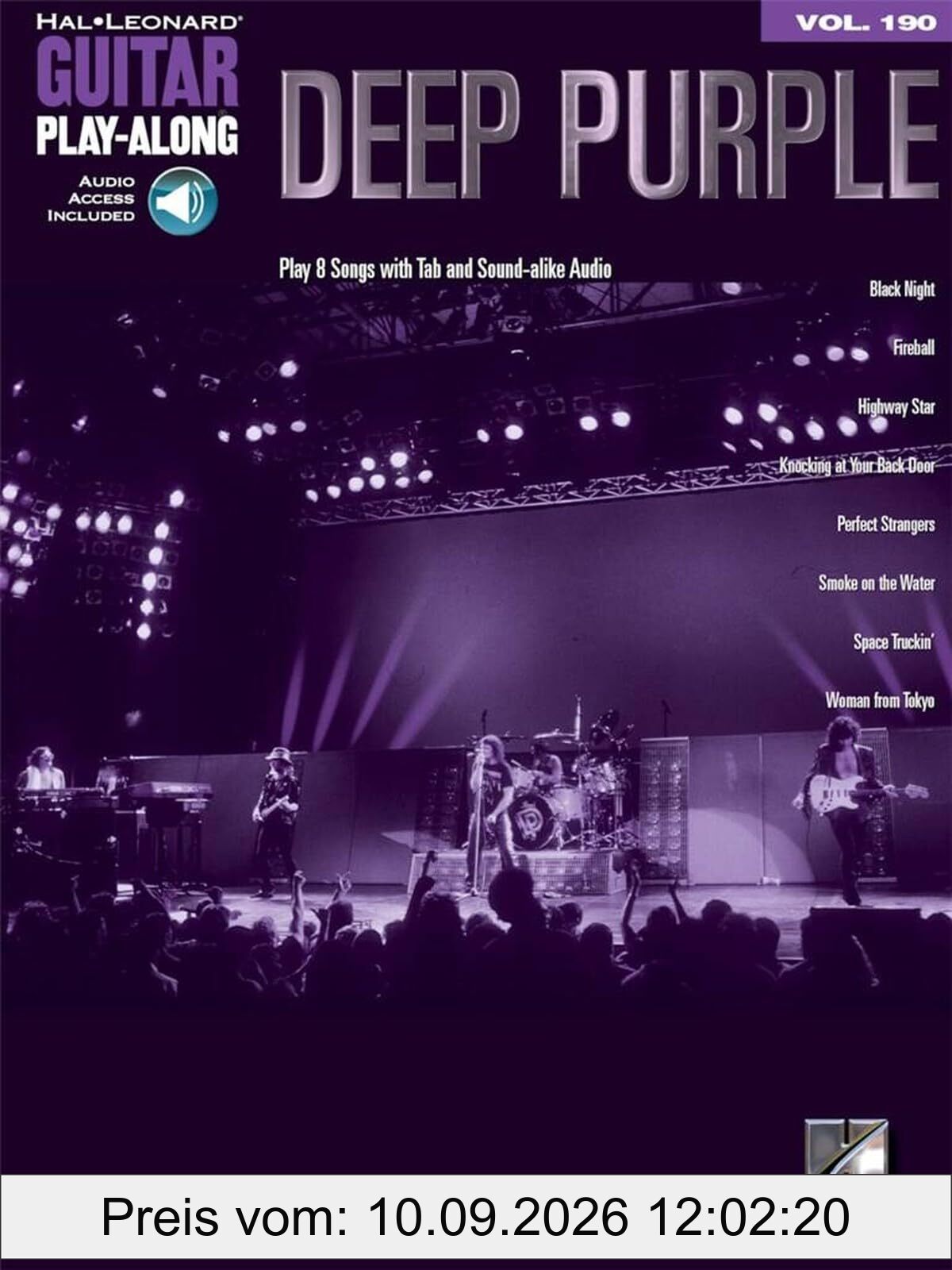 Deep Purple: Guitar Play-Along Volume 190 [With Access Code] (Hal Leonard Guitar Play-along, Band 190): Includes Downloadable Audio (Hal Leonard Guitar Play-along, 190)