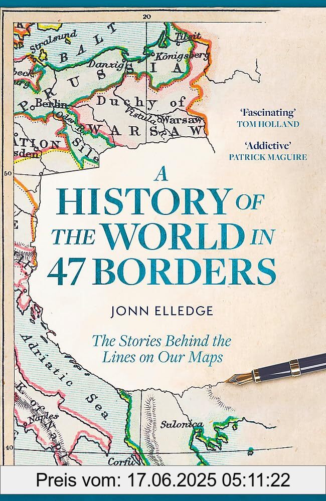 Binding : hardcover, Label : A History of the World in 47 Borders : The Stories Behind the Lines on Our Maps, medium : hardcover, numberOfPages : 368, publicationDate : 2024-04-25, releaseDate : 2024-04-25, languages : english, ISBN : 1472298500