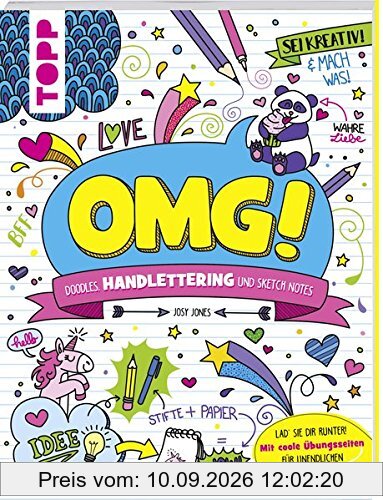 OMG! Doodles, Handlettering und Scribbles: Lad' sie dir runter! Mit coolen Übungsseiten zum Ausdrucken und Loskritzeln!