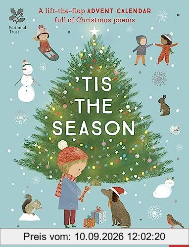 National Trust: 'Tis the Season: A Lift-the-Flap Advent Calendar Full of Christmas Poems