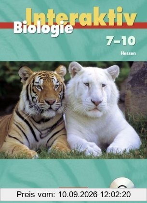 Biologie interaktiv - Hessen: Band 7-10 - Schülerbuch mit DVD-ROM