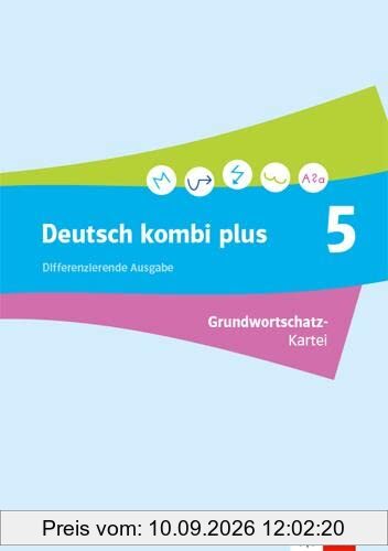 Deutsch kombi plus 5. Differenzierende Ausgabe Nordrhein-Westfalen: Grundwortschatz-Kartei Klasse 5 (deutsch.kombi plus. Differenzierende Ausgabe Nordrhein-Westfalen ab 2021)