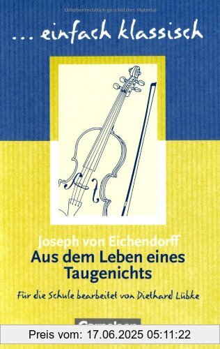 Binding : Taschenbuch, Label : Cornelsen Verlag, Publisher : Cornelsen Verlag, medium : Taschenbuch, numberOfPages : 88, publicationDate : 2008-01-01, authors : Eichendorff, Joseph Von, publishers : Diethard Lübke, languages : german, ISBN : 3464609707