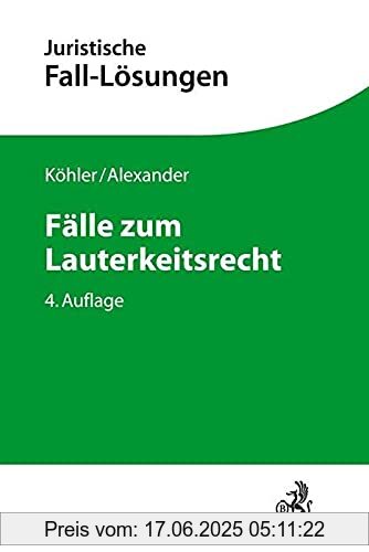 Brand : Beck C. H., Binding : Taschenbuch, Edition : 4, Label : C.H.Beck, Publisher : C.H.Beck, medium : Taschenbuch, numberOfPages : 283, publicationDate : 2021-04-18, authors : Helmut Köhler, Christian Alexander, ISBN : 3406740553