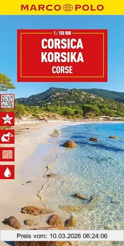 Marco Polo Reisekarte Korsika 1, 150.000, Marco Polo Highlights (Marco Polo Regionalkarte)