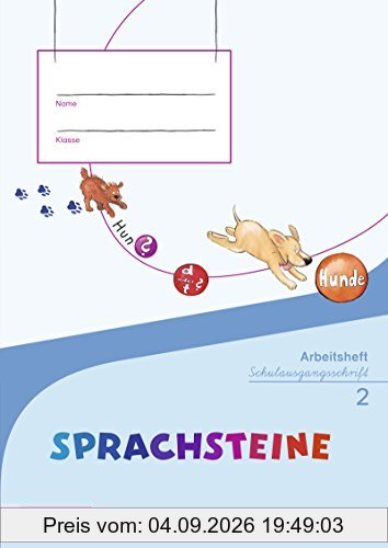 SPRACHSTEINE Sprachbuch - Ausgabe 2014 für Bayern: Arbeitsheft 2 SAS + Beilage Wörterkasten