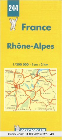 Michelin Karten, Bl.523 : Französische Alpen (Michelin Maps)
