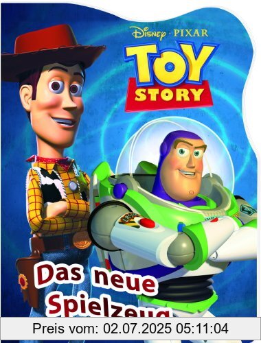 Die Buchhandlung in Oelde hat das Buch Toy Story - Das neue Spielzeug, Silhouetten- Pappbilderbuch mit Prägecover