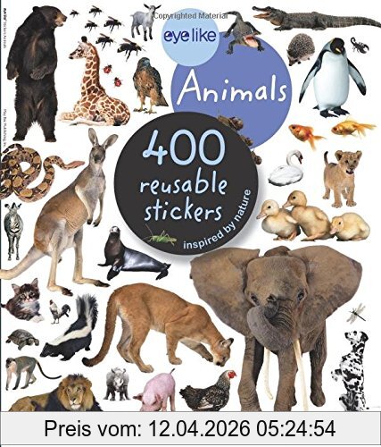 Workman Publishing EyeLike Stickers, Animals, 400 Reusable Stickers Inspired By Nature