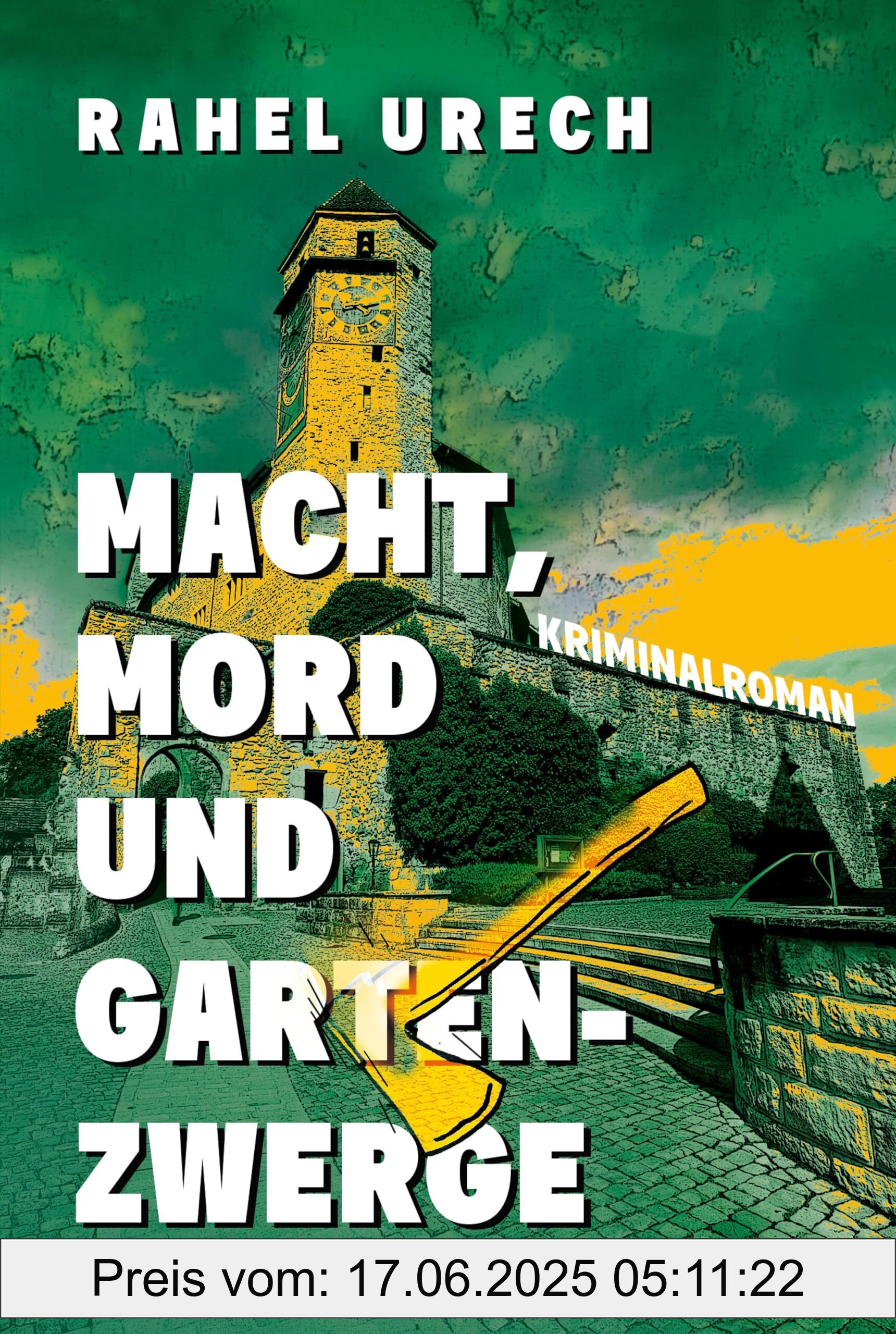 Binding : paperback, Edition : 1., Label : Macht, Mord und Gartenzwerge : Kriminalroman | Das humorige Spin-Off mit Lutz und Schmidt aus »Und wohin jetzt mit der Leiche?« | Ein cozy Krimi aus der Schweiz, medium : paperback, numberOfPages : 304, publicationDate : 2024-11-19, languages : german, ISBN : 3365007695