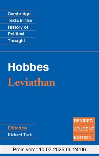 Richard Tuck Hobbes, Leviathan, Revised Student Edition (Cambridge Texts In The History Of Political Thought)