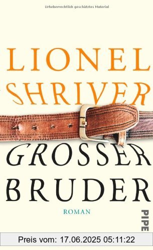 Binding : Gebundene Ausgabe, Label : Piper, Publisher : Piper, medium : Gebundene Ausgabe, numberOfPages : 336, publicationDate : 2014-03-31, authors : Lionel Shriver, translators : Susanne Hornfeck, languages : german, ISBN : 3492056253