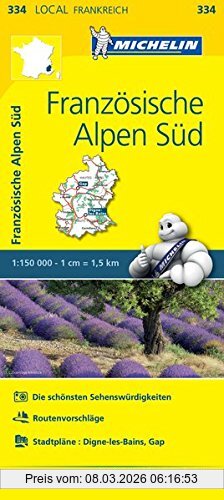 Michelin Französische Alpen Süd, Straßen- Und Tourismuskarte 1, 150.000 (Michelin Localkarten)