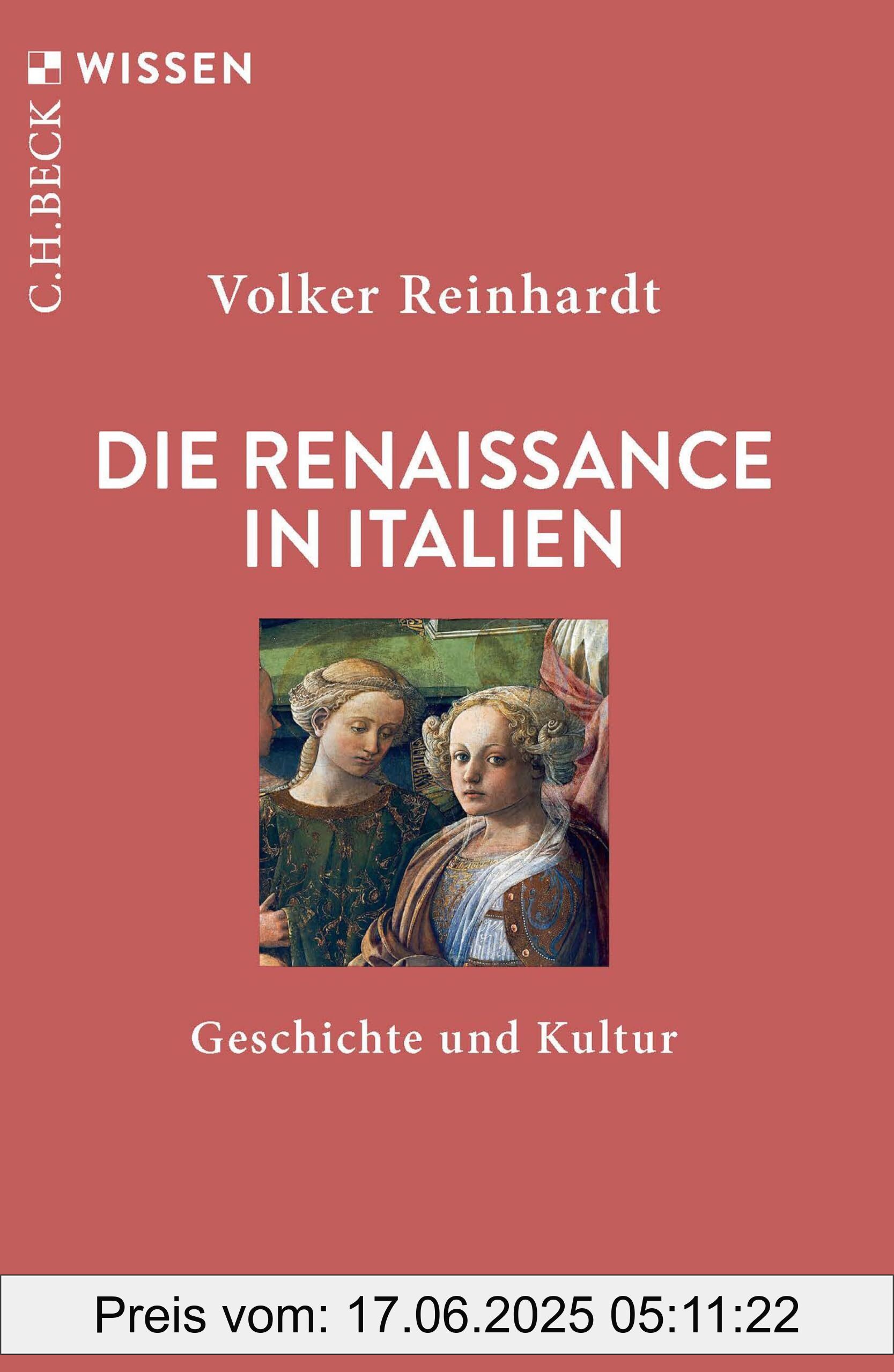 Brand : Beck C. H., Binding : paperback, Edition : 5, Label : Die Renaissance in Italien : Geschichte und Kultur (Beck'sche Reihe), medium : paperback, numberOfPages : 128, publicationDate : 2024-05-23, releaseDate : 2024-05-23, languages : german, ISBN : 3406820395