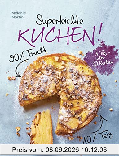 Superleichte Kuchen! 90% Frucht, 10% Teig. Über 30 einfache Kuchenrezepte mit einem Grundteig: Low Carb backen mit viel Geschmack und wenig Kalorien