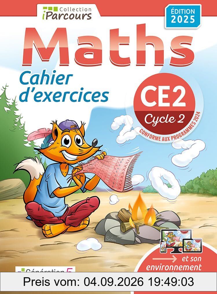Cahier d'exercices iParcours maths CE2 (édition 2025)