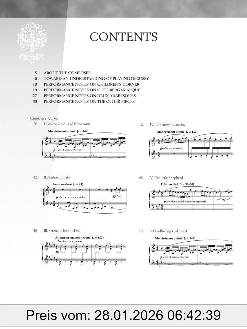 Claude Debussy Debussy, 16 Piano Favorites - Schirmer Performance Editions (Hal Leonard Piano Library)