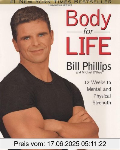 Brand : Body for Life, Binding : Gebundene Ausgabe, Label : William Morrow, Publisher : William Morrow, NumberOfItems : 2, PackageQuantity : 1, medium : Gebundene Ausgabe, numberOfPages : 224, publicationDate : 1999-06-10, releaseDate : 1999-06-10, authors : Bill Phillips, languages : english, ISBN : 0060193395
