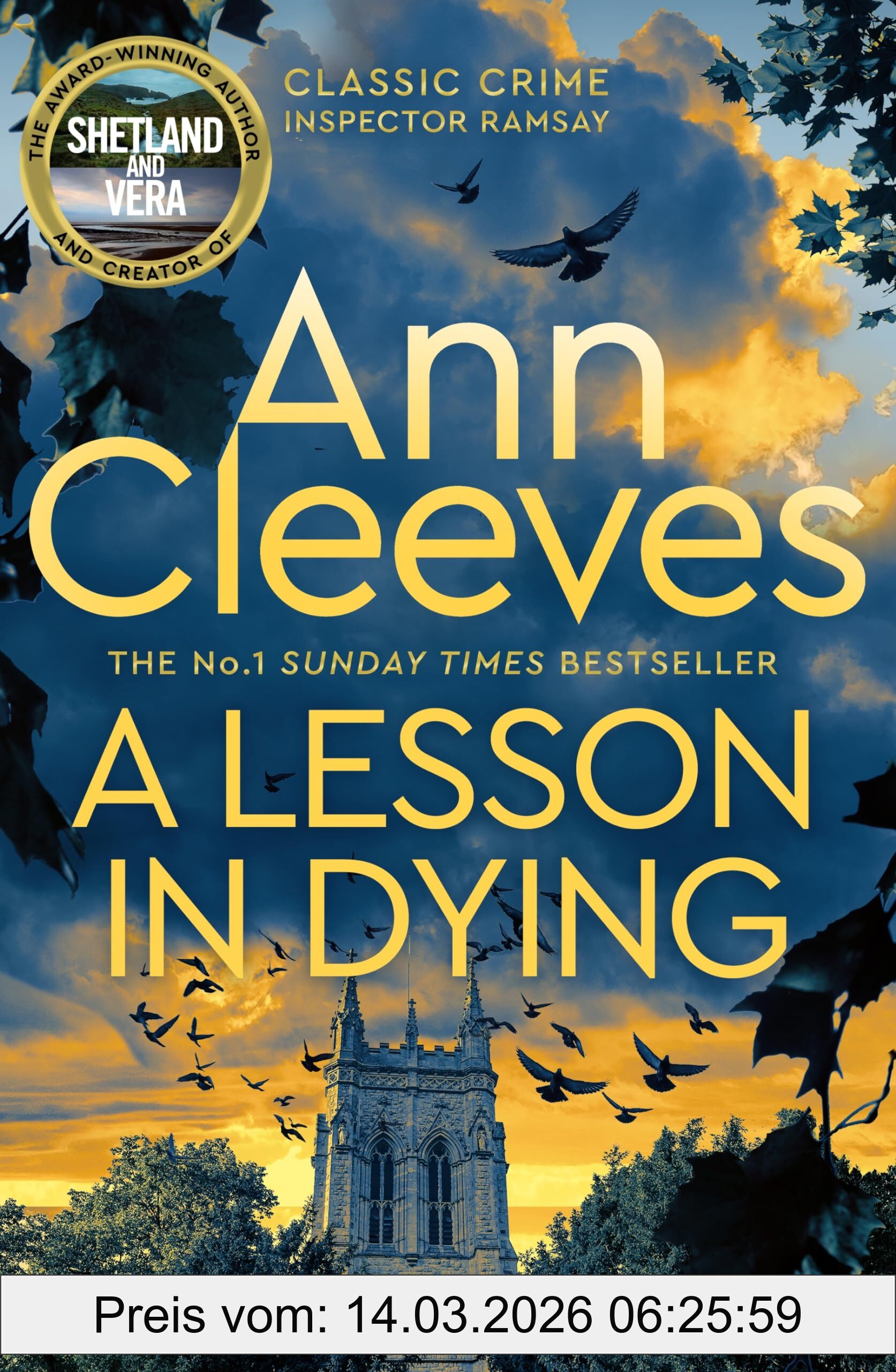 Ann Cleeves A Lesson In Dying, The First Classic Mystery Novel Featuring Detective Inspector Ramsay From The Sunday Times Bestselling Author Of The Vera,