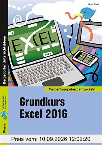 Grundkurs Excel 2016: 7. bis 10. Klasse (Medienkompetenz entwickeln)