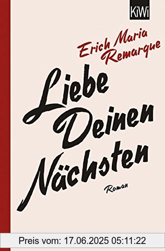 Binding : Taschenbuch, Label : KiWi-Taschenbuch, Publisher : KiWi-Taschenbuch, medium : Taschenbuch, numberOfPages : 560, publicationDate : 2017-11-09, releaseDate : 2017-11-09, authors : E.M. Remarque, publishers : Thomas Schneider, languages : german, ISBN : 3462050923