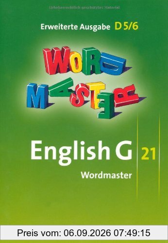 English G 21 - Erweiterte Ausgabe D: Band 5/6: 9./10. Schuljahr - Wordmaster: Vokabellernbuch