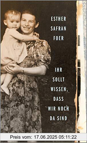Brand : Kiepenheuer & Witsch GmbH, Binding : Gebundene Ausgabe, Edition : 1., Label : Kiepenheuer&Witsch, Publisher : Kiepenheuer&Witsch, medium : Gebundene Ausgabe, numberOfPages : 288, publicationDate : 2020-11-05, releaseDate : 2020-11-05, authors : Foer, Esther Safran, translators : Tobias Schnettler, ISBN : 3462052225