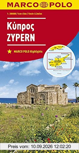 MARCO POLO Karte Zypern 1:200 000 (MARCO POLO Karten 1:200.000)