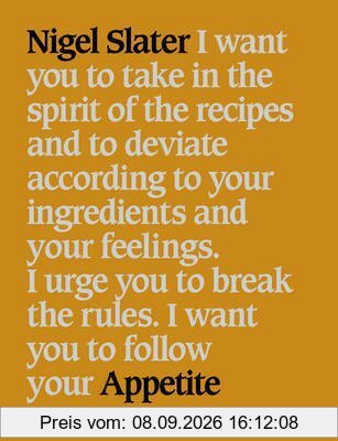 Appetite: So What Do You Want to Eat Today?