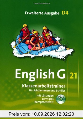 English G 21 - Erweiterte Ausgabe D: Band 4: 8. Schuljahr - Klassenarbeitstrainer mit Lösungen und CD: Für Schülerinnen und Schüler. Mit Lösungen und Lerntipps