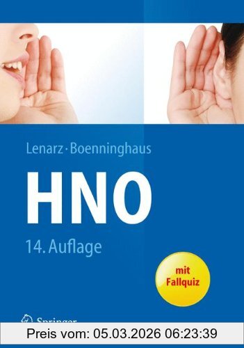 Thomas Lenarz Hals-Nasen-Ohren-Heilkunde (Springer-Lehrbuch)